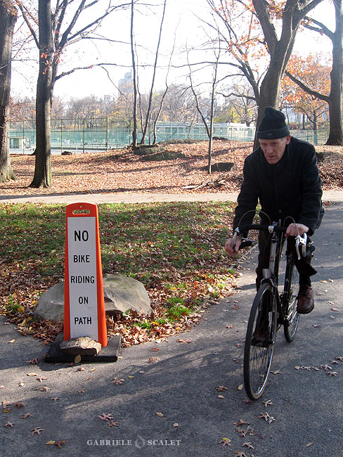 central park no bike riding
