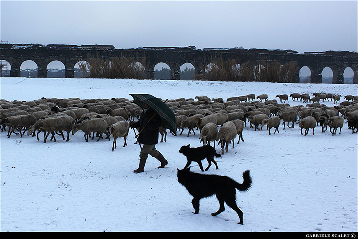 Parco Acquedotti innevato